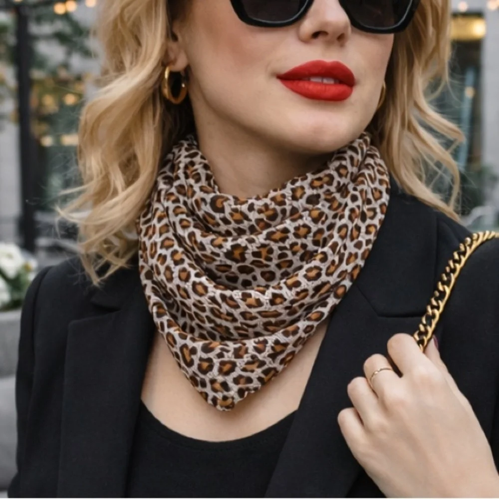 Leopard Print Scarf